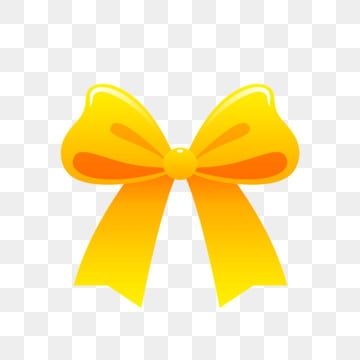 a yellow bow on a white background with no background, hd png and psd