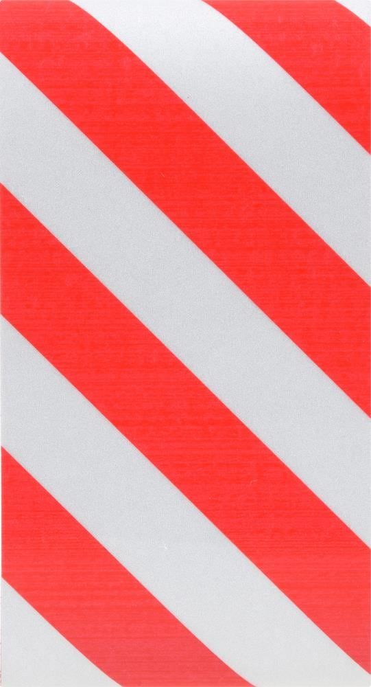 a red and white striped background with diagonal stripes