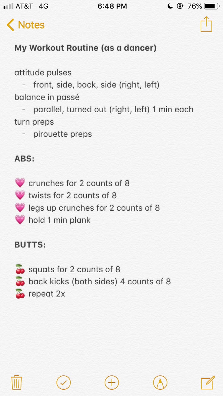 an iphone screen showing the workout routine for women on her phone, with instructions to do it