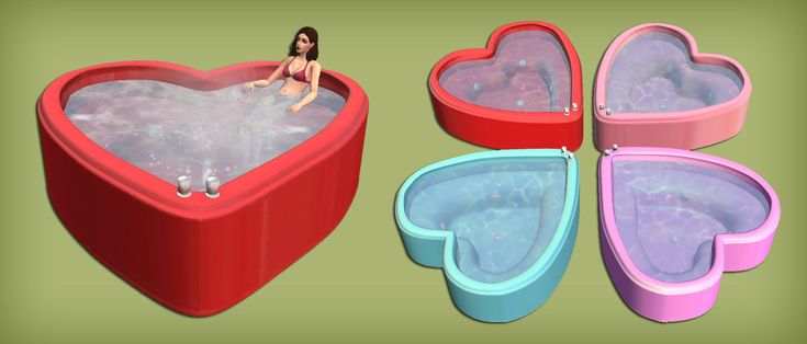 Jacky93Sims — Heart Shaped HotTub for The Sims 2 The Sims 2, Sims 4 Cc Furniture, Sims 1, Sims 2, Sims 3, Sims Cc, Send Me, The Sims, Sims 4