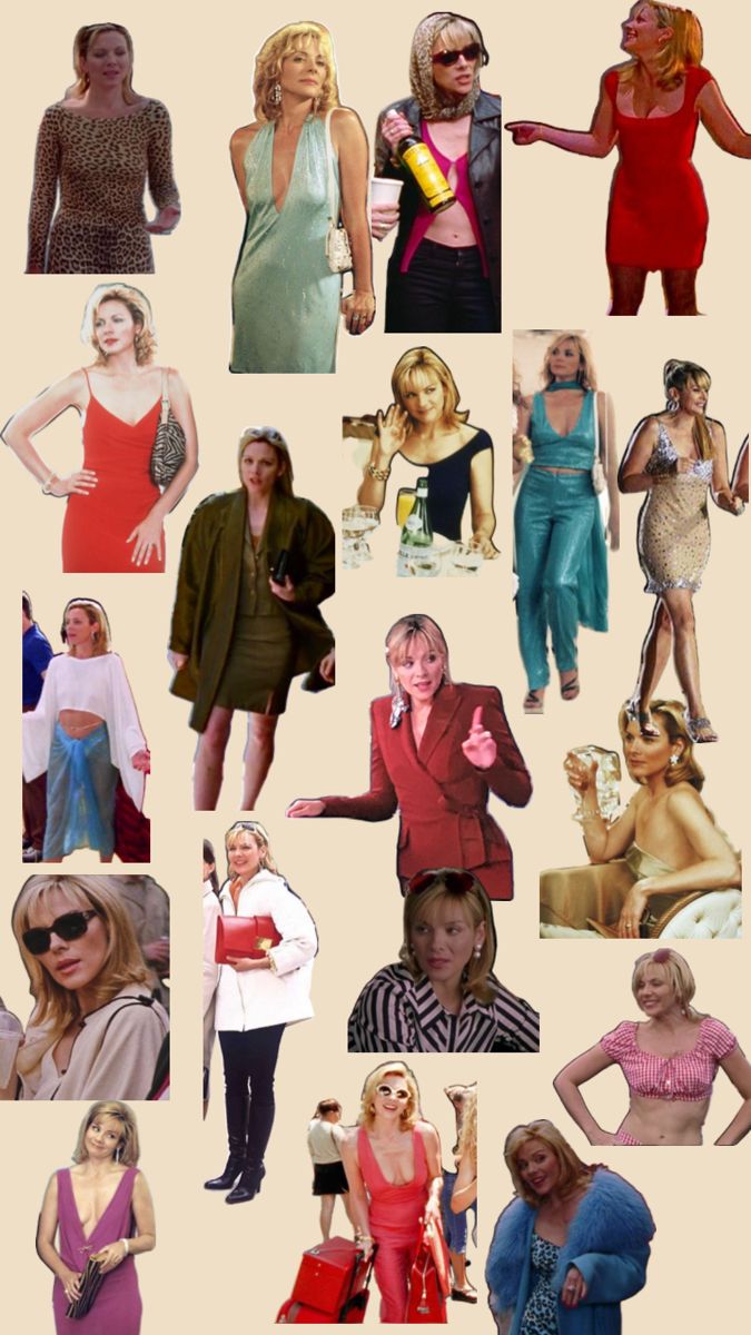 a collage of women in different outfits