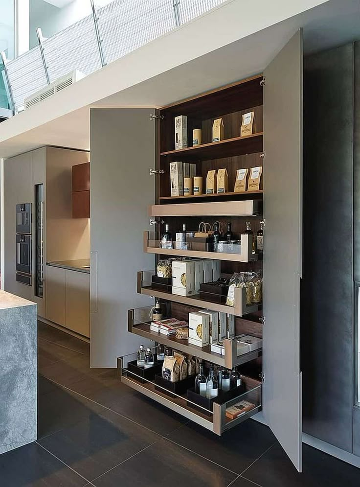 a kitchen filled with lots of counter top space