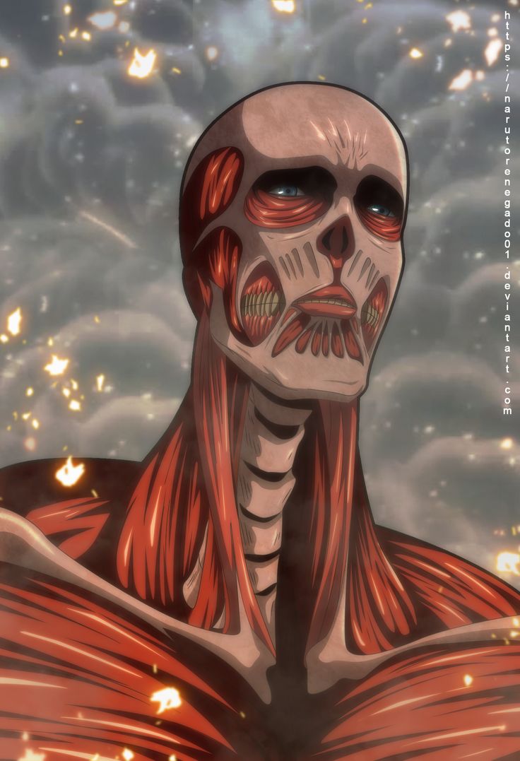 an animated skeleton with red hair and eyes