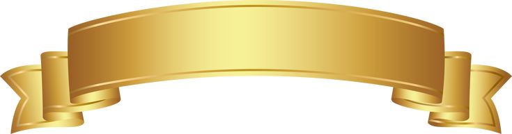 an image of a gold ribbon banner