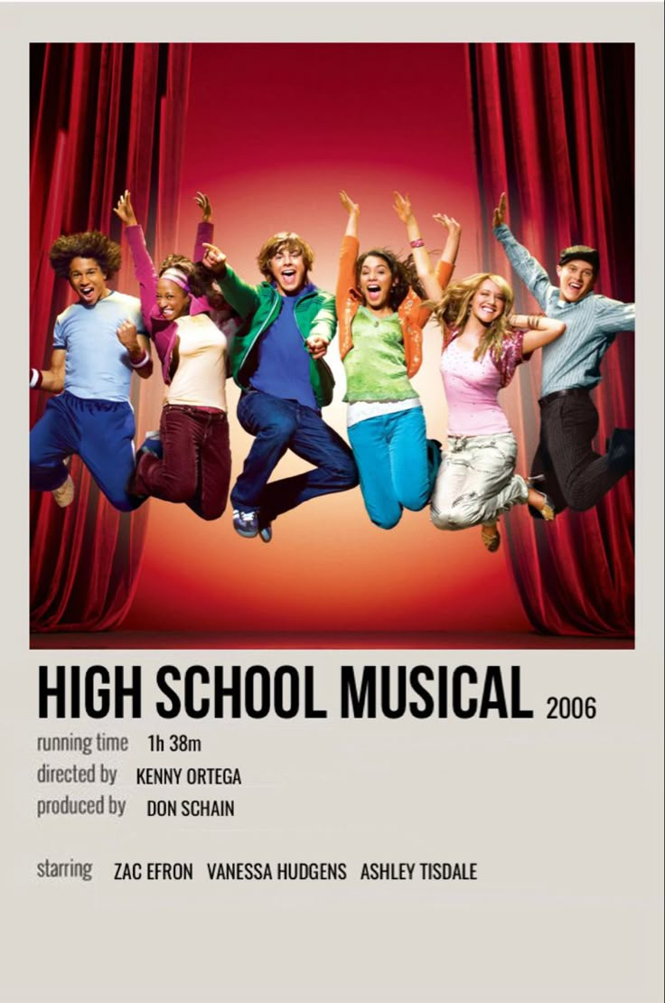 the poster for high school musical