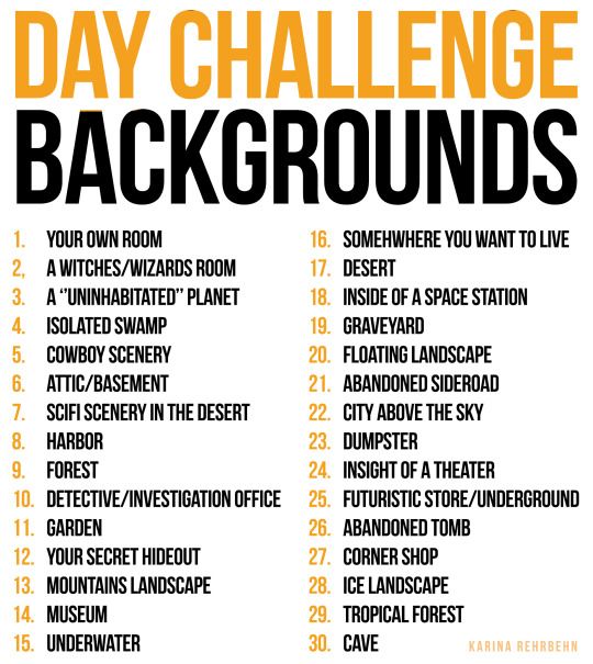 a poster with the words day challenge background in black and white, including text that reads'day challenge backgrounds '