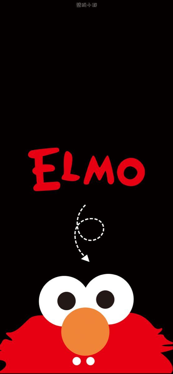 an iphone screen with the words elmo on it