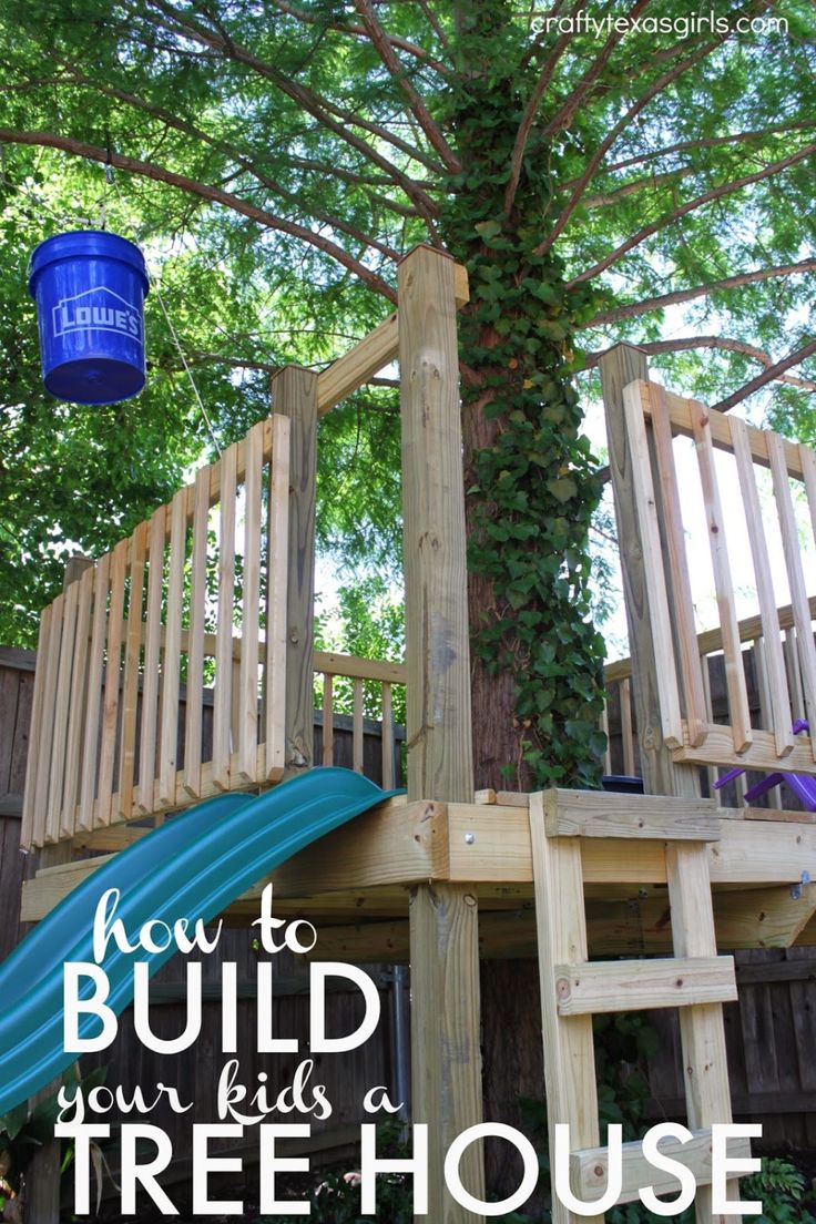 Crafty Texas Girls: Build a Tree House Tree House Plans, Tree House Diy ...