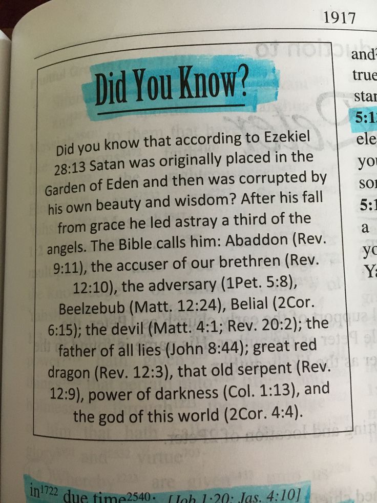 an open bible with the words did you know?