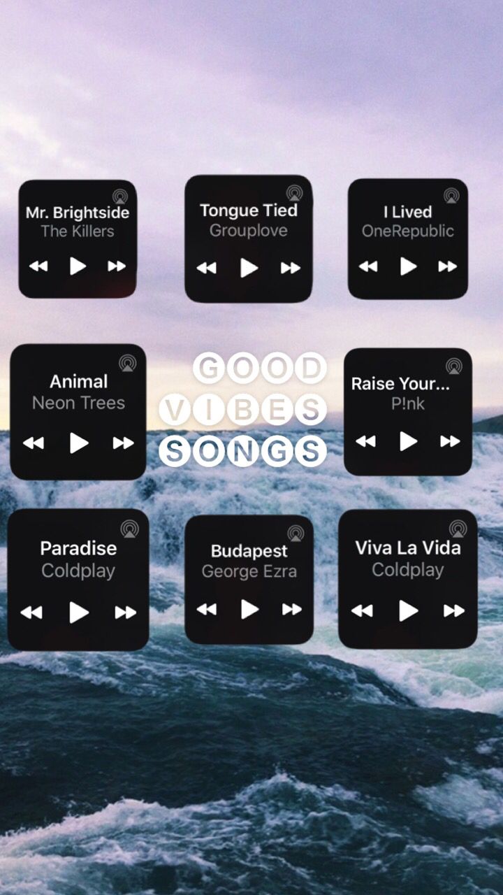 the sound board is showing different types of waves and music player's name on it