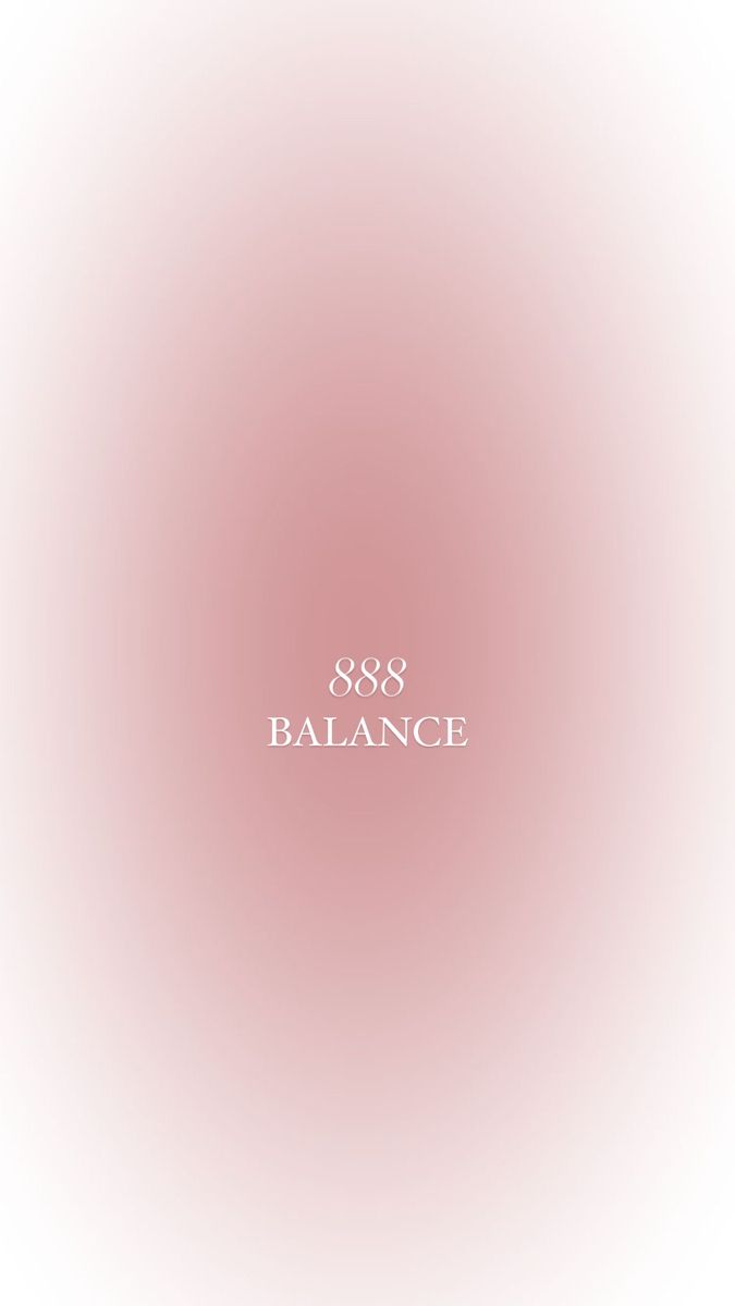 the word balance is written in white on a pink background