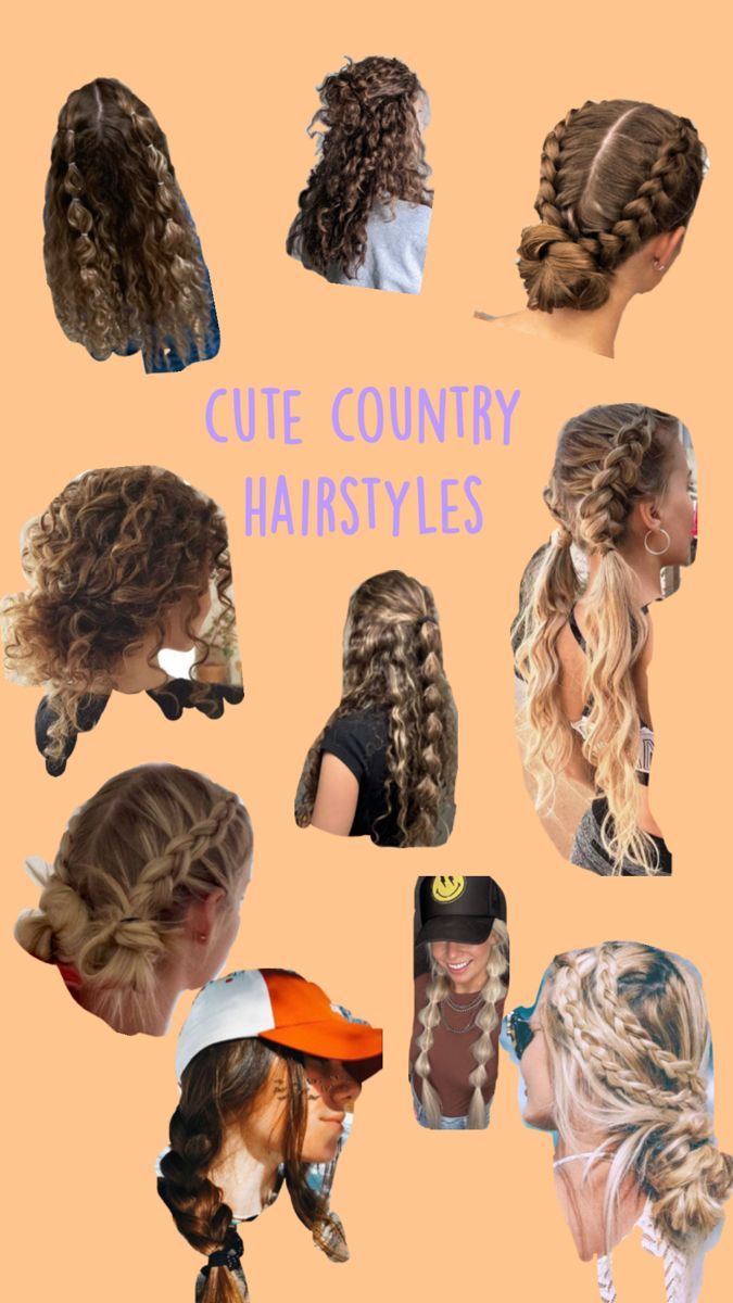 Western School Hairstyles, Cow Show Hairstyles, Easy Country Hairstyles, Country Concert Hairstyles Long, Country Hair Styles, Cute Country Hairstyles, Country Concert Hair, Country Girl Hairstyles, Hairstyles Country