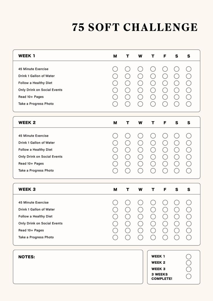 75 Soft Challenge 75 Soft Challenge Tracker Daily Habits - Etsy Journaling 2024, Habits Challenge, 75 Challenge, 75 Soft Challenge Tracker, 75 Soft Challenge, Soft Challenge, Daily Habit Tracker, 75 Soft, Life Challenge