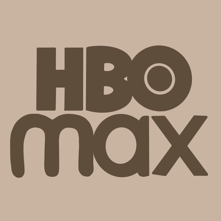 the hbo max logo is shown on a beige background with brown lettering that reads, hbo max