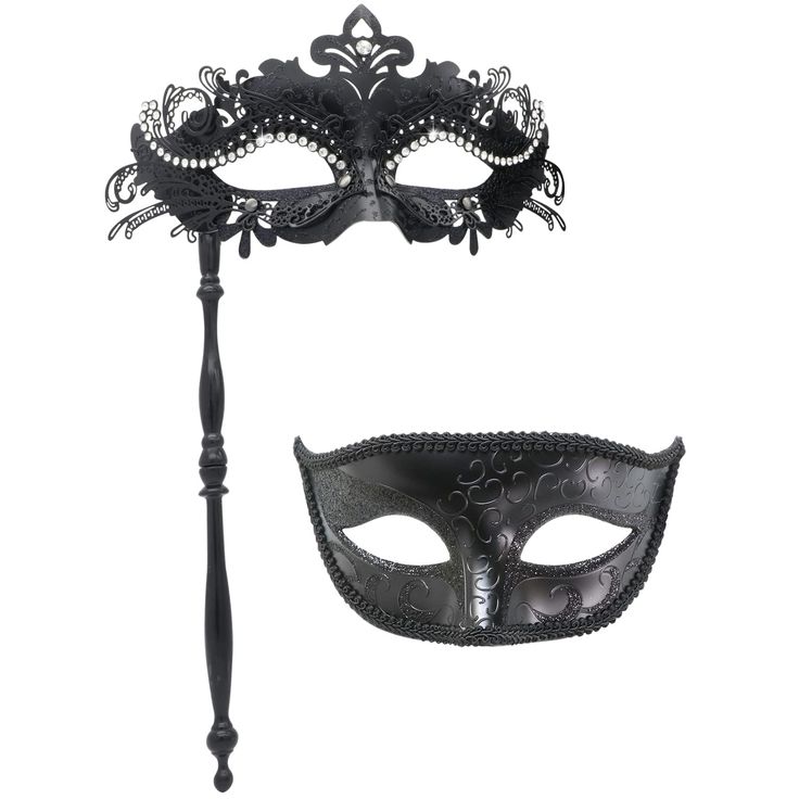 PRICES MAY VARY. Package Includes: 2 masks,Masquerade Mask with Holding Stick, one is metal with lace edging sequins, the other is plastic with lace edge Size: Metal: W 20cm* H 10 cm/ 7.9”*3.9”; Plastic: W17cm * H 8cm/ 6.7”*3.1” One size fits most. Comfortable, Lightweight, Universal-fitting design. No flaking of paint, no messy excess glue residue, and no discoloration The plastic mask can be hand adjusted for a better fit and with the straps to keep in position. The metal one is made with ligh 80s Fancy Dress Women, Couples Masquerade Masks, Mardi Gras Masks, Venetian Masquerade Masks, Plastic Mask, Halloween Costume Mask, Venetian Masquerade, Christmas Carnival, Masquerade Masks