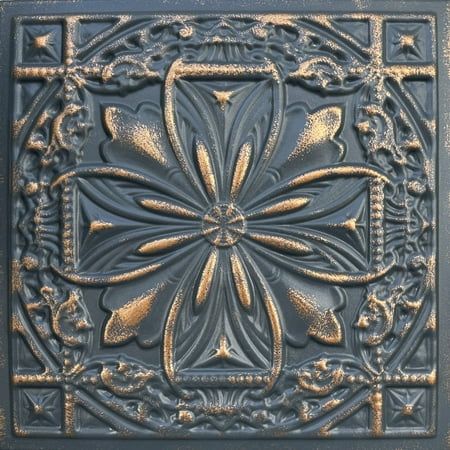 an intricately designed metal surface with decorative designs on the top and bottom, is shown