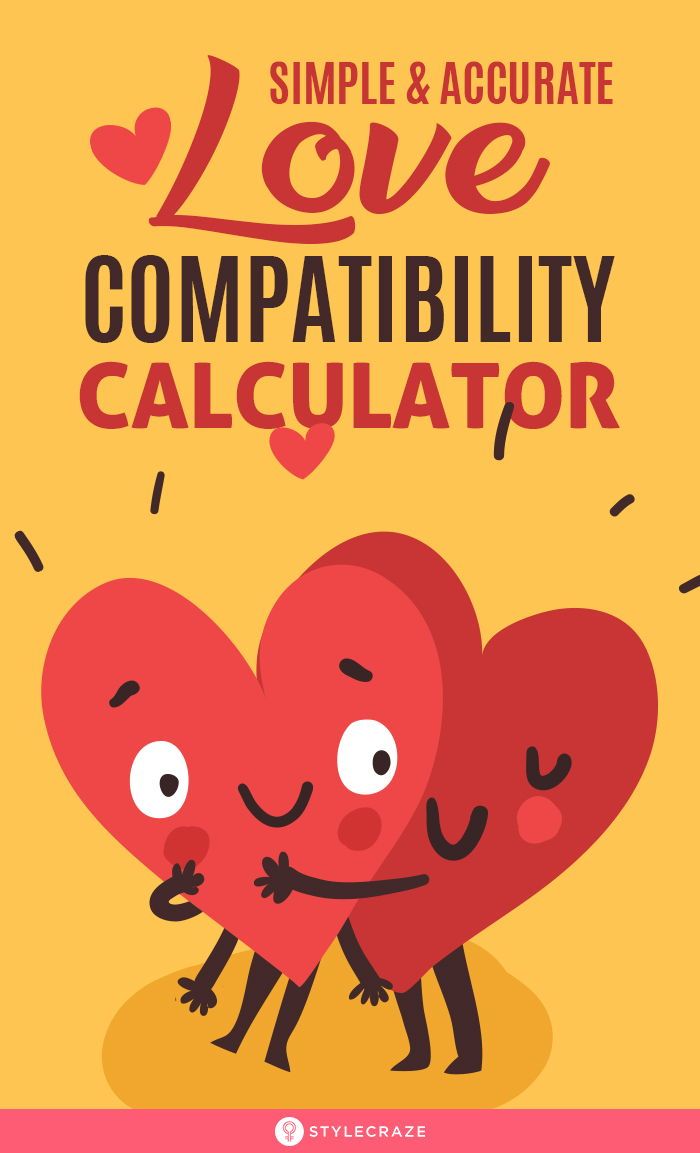 two hearts hugging each other with the words love compatibility calculator