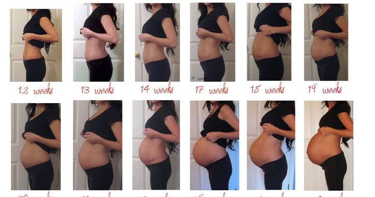 a series of photos showing the stages of a pregnant woman's tummy before and after her birth