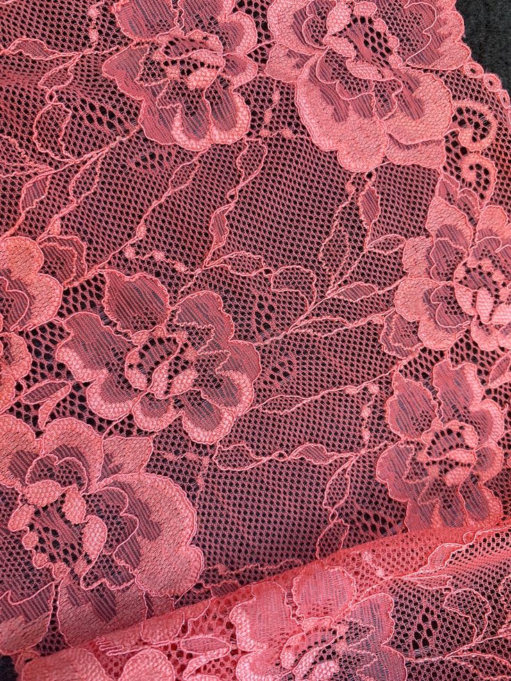 6 inch lingerie stretch lace. Scalloped Stretch Lace For Party, Stretch Lace Fabric, Lace Lingerie, Huntington Beach, Stretch Lace, Pink Lace, Lace Fabric, Tango, Halloween Shopping