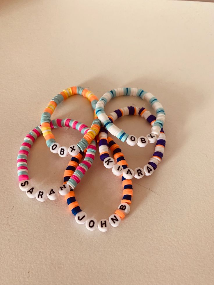 P4l Bracelet Ideas, Outer Banks Clay Bracelets, Team Conrad Clay Bead Bracelet, Boho Bracelets Clay Beads, Jj Maybank Clay Bead Bracelet, Obx Clay Bracelets, Pouge Life Bracelets, Obx Clay Bead Bracelet Ideas, Clay Beads Bracelet Ideas For Besties