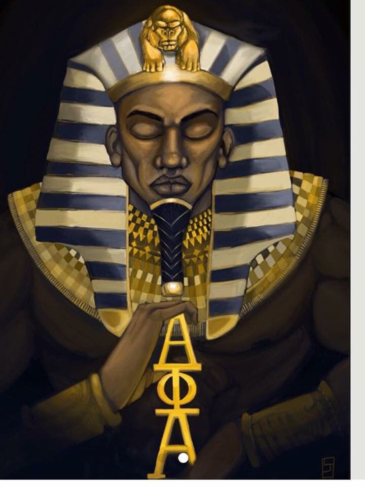 an egyptian pharaoh with his eyes closed and hands folded over his chest, holding a golden object in front of him