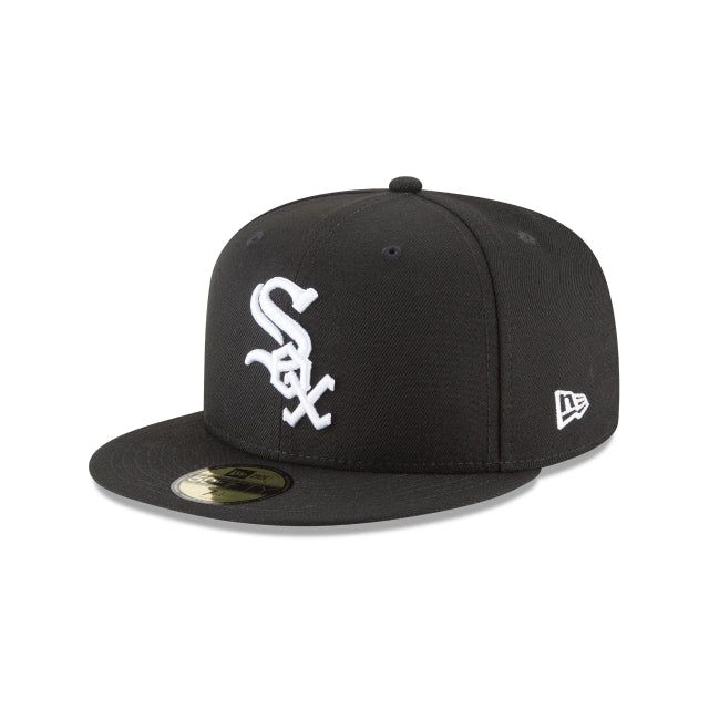 the chicago white sox new era 59fifty fitted - back cap in black