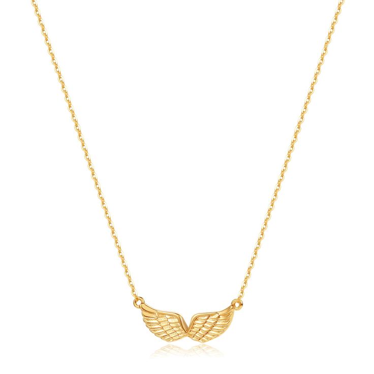 PRICES MAY VARY. ANGLE WINGS NECKLACE SIZE: Necklace chain length approx 16.5'' + 2'' Ext,wing pendant approx 0.8''*0.2''. Lobster clasp design, easy to open and close. PREMIUM QUALITY:These stunning exquisite wing pendant are necklace filled in 14k gold and to ensure a long lasting finish that is nickel free, lead free, and hypoallergenic. MADE WITH LOVE:Our wing pendant necklace is makes a sentimental surprise and a great gift for birthdays, anniversaries, Mother's Day or wedding celebration. Gold Angel Necklace, Evil Eye Butterfly, Butterfly Angel, Eye Butterfly, Angel Wings Jewelry, Ankh Necklace, Wings Necklace, Eagle Necklace, Elephant Pendant Necklace