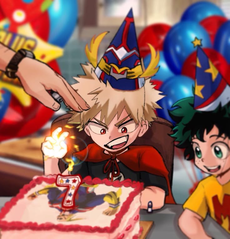 two children sitting in front of a birthday cake