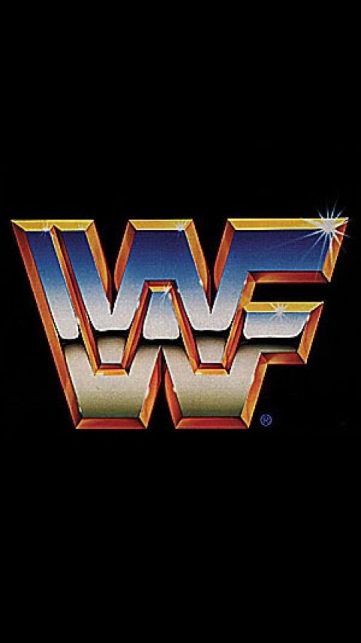 the wwf logo is shown on a black background in this image, it appears to be from