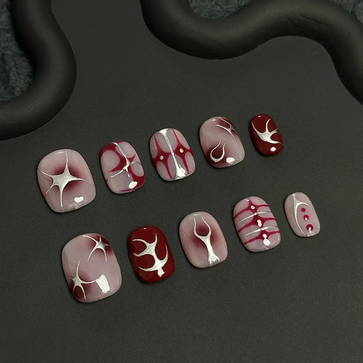 Nail Art Y2k, Nails For Men, Boy Nails, Nail Y2k, Y2k Nail Art, Nail Art Cute, Y2k Nail, Best Press On Nails, Mens Nails