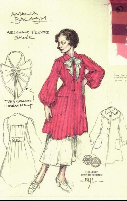 a drawing of a woman's dress and jacket