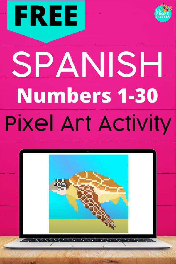 FREE Digital Mystery Picture for Numbers 1-30 in Spanish | Teacher ...