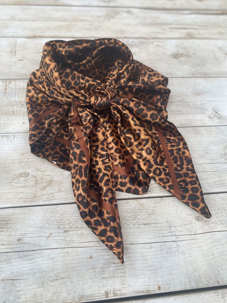 "35\"x35\" square Wild Rag, Cheetah! Soft and silky! 100% polyester." Western Scarf, Western Wild, Boot Bling, Wild Rag, Cowgirl Style, Country Chic, Western Fashion, Scarf Wrap, Animal Print