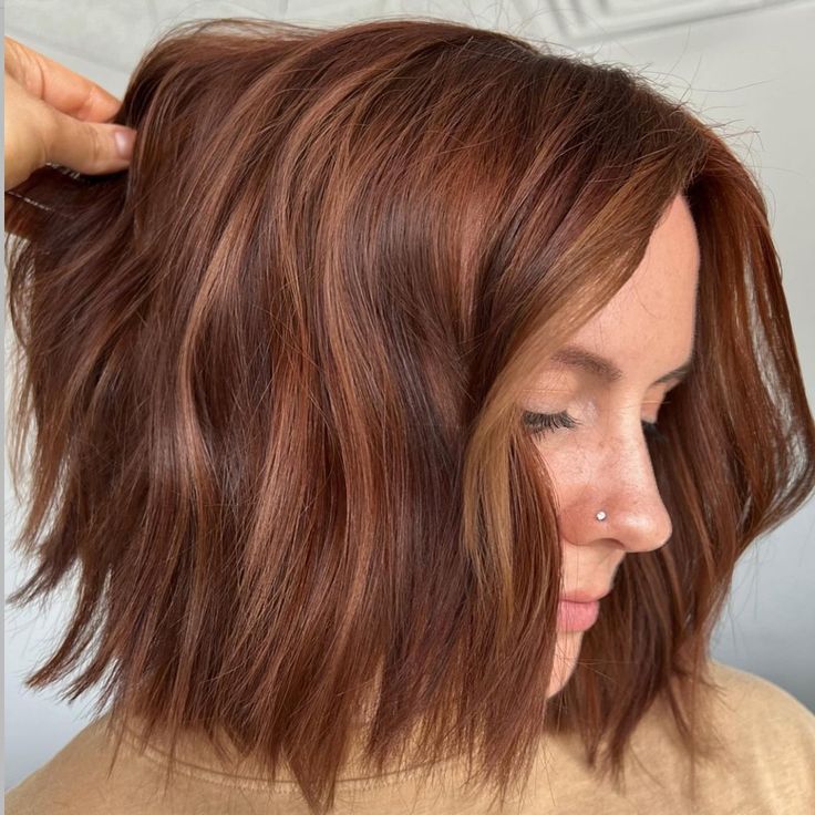 Cozy up with these warm autumn brunette vibes 🍂 The perfect balance of copper and a soft brunette 🤎 𝐁𝐨𝐨𝐤𝐢𝐧𝐠𝐬 | 𝐈𝐧𝐪𝐮𝐢𝐫𝐢𝐞𝐬 : ᴍᴇssᴀɢᴇ ᴍᴇ ᴠɪᴀ ᴅᴍ ᴏʀ ᴄᴀʟʟ ᴛʜᴇ sᴀʟᴏɴ 📞 𝟕𝟎𝟖.𝟗𝟔𝟔.𝟎𝟕𝟔𝟎 & ʀᴇǫᴜᴇsᴛ ᴍᴀʀʀɪsᴀ 𖡡 ғᴇᴍᴍᴇ ʙᴇᴀᴜᴛʏ ʟᴏᴜɴɢᴇ | ᴏʀʟᴀɴᴅ ᴘᴀʀᴋ #copperbrownhair #copperhair #brownhair #hairinspo Brunette Vibes, Autumn Brunette, Soft Brunette, Copper Brown Hair, Warm Brunette, Copper Hair, Warm Autumn, Cut And Color, Hair Inspo