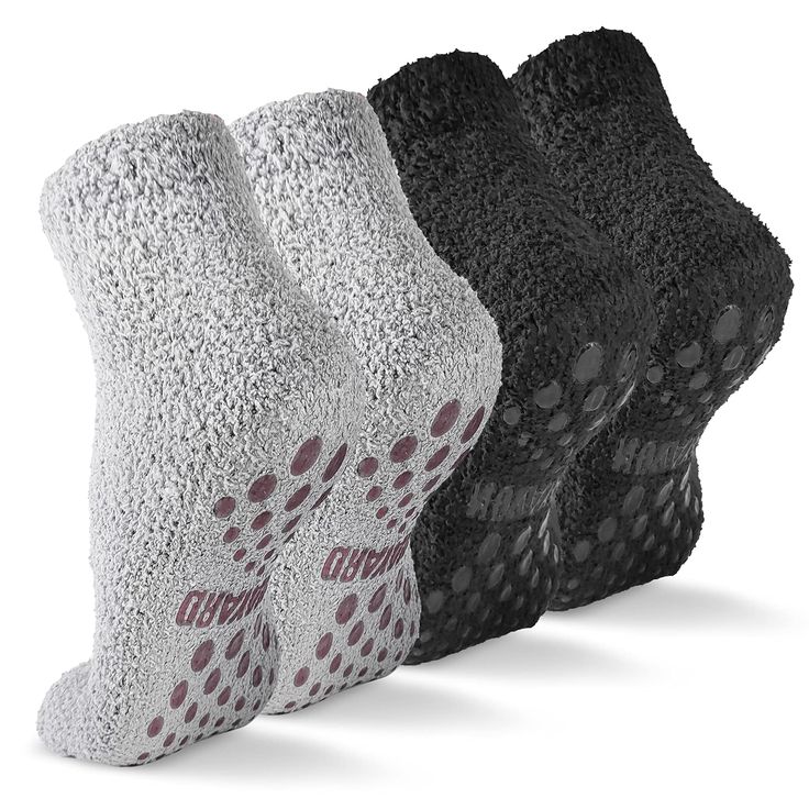 PRICES MAY VARY. NON SLIP GRIPS SOCKS: Our non slip socks with grippers on the bottom,it can provide maximum traction on any surface with every step. These anti-skid crew socks maintain the stability and balance, prevent falling or losing balance while walking or running. STURDY AND WARM FUZZY SOCKS:These Fuzzy socks for men are made of updated fabric, lightweight, warm and more sturdy than other fuzzy socks. Our Fuzzy socks are above the ankle to protect your whole feet from coldness attack. So Comfortable Thick Snug Socks, Comfortable Non-slip Snug Socks, Comfortable Snug Non-slip Socks, Snug Non-slip Winter Socks, Cozy Comfortable Non-slip Socks, Comfortable Non-slip Gray Socks, Hospital Socks, Grippy Socks, Dad Socks