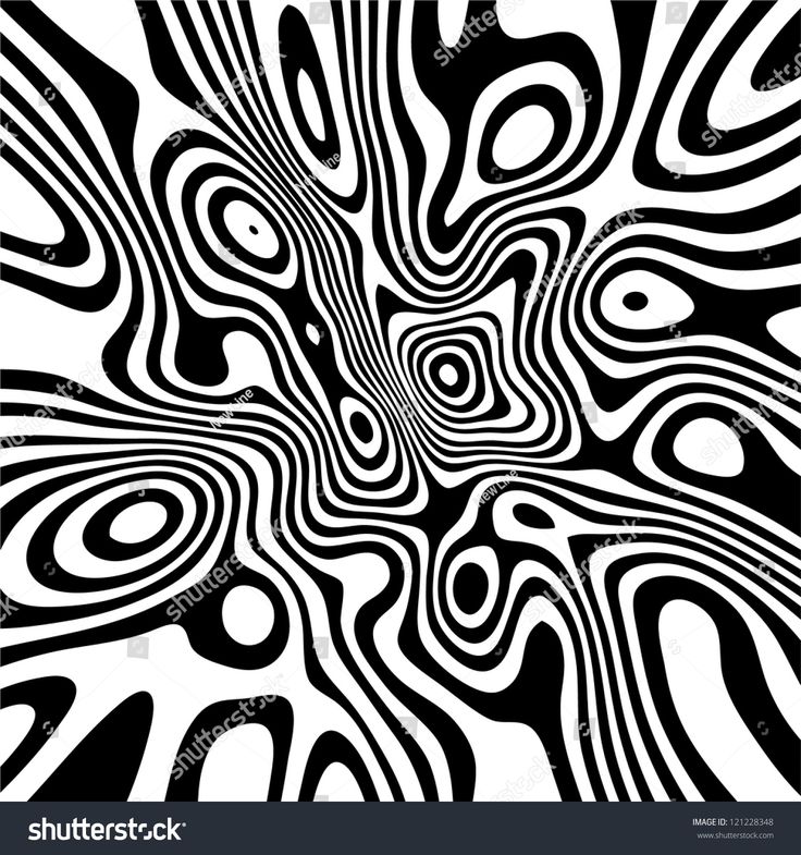 an abstract black and white design