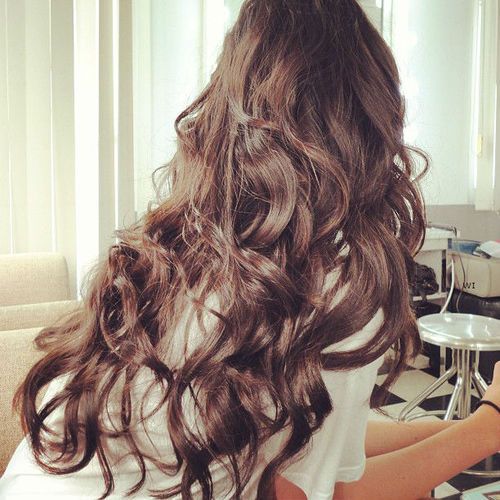 brunette curls. Girl Hairstyle, Ombré Hair, Long Wavy Hair, Lazy Sunday, Hair Envy, Dream Hair, Hair Dos, Gorgeous Hair, Hair Day