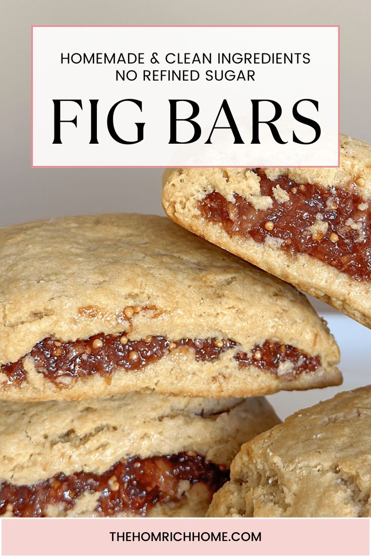 homemade and clean ingredients no refried sugar fig bars