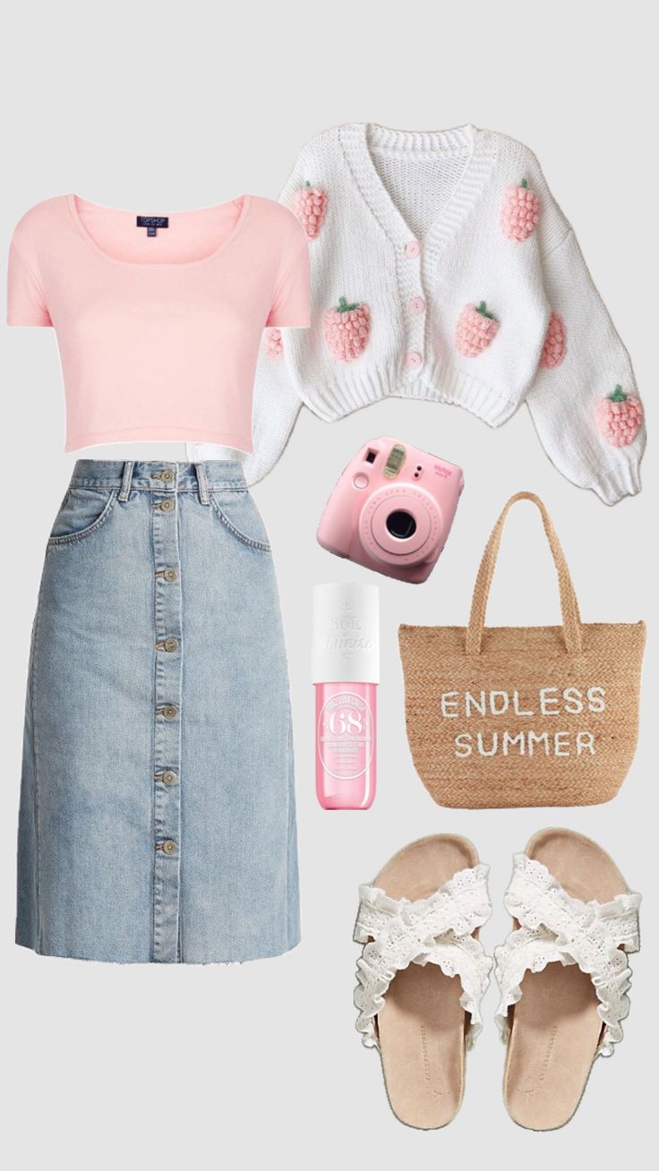 #pinkaesthetic #beachoutfit #modest #modestfashion #skirt #casualoutfit #christiangirl #christian #summeroutfitinspo #crochet Modest Girly Outfits, Modesty Outfits, Cute Modest Outfits, Casual Day Outfits, Easy Trendy Outfits, Modest Fashion Outfits, Cute Everyday Outfits, Really Cute Outfits, Christian Clothing