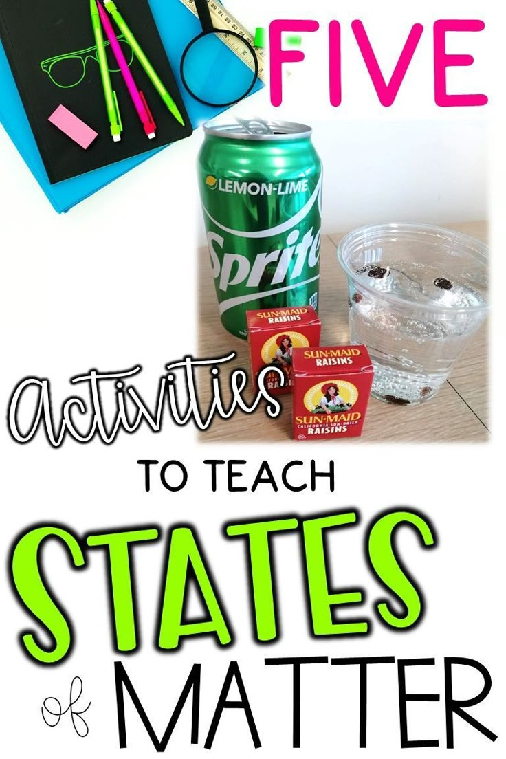 These five states of matter activities are perfect to use in your upper elementary science class! These hands-on experiments, lessons, and ideas are just what you need for teaching states of matter in your classroom this year. Click the pin to learn more! Matter Science Experiments, Teaching Matter, Matter Experiments, Physical Science Activities, Matter Unit, Science Lessons Elementary, Scientific Process, Earth Science Activities, Second Grade Science