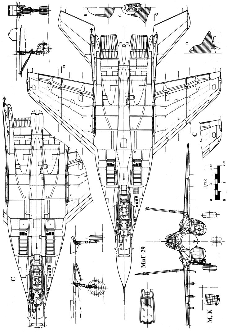 the blueprint drawing shows how to draw an aircraft