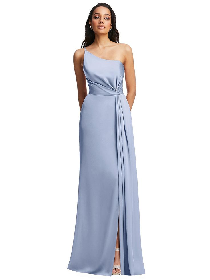 Bridesmaid dresses and formal gowns; plus perfectly color-matched accessories including men's ties. View the collection, locate a retailer. Wedding Entourage Gowns, Off Shoulder Bridesmaid Dress, Silk Bridesmaid Dresses, Skirt Satin, One Shoulder Bridesmaid Dresses, Designer Bridesmaid Dresses, V Dress, Look Formal, Trumpet Gown