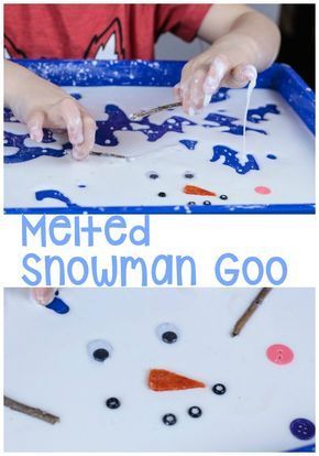 melted snowman go craft for kids to make