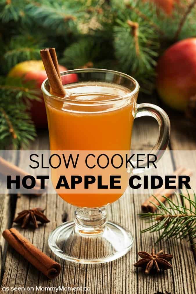 a glass mug filled with hot apple cider