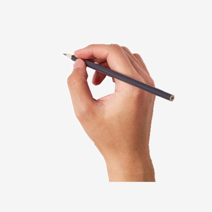 a person holding a pencil in their left hand and writing on the other side of the pen