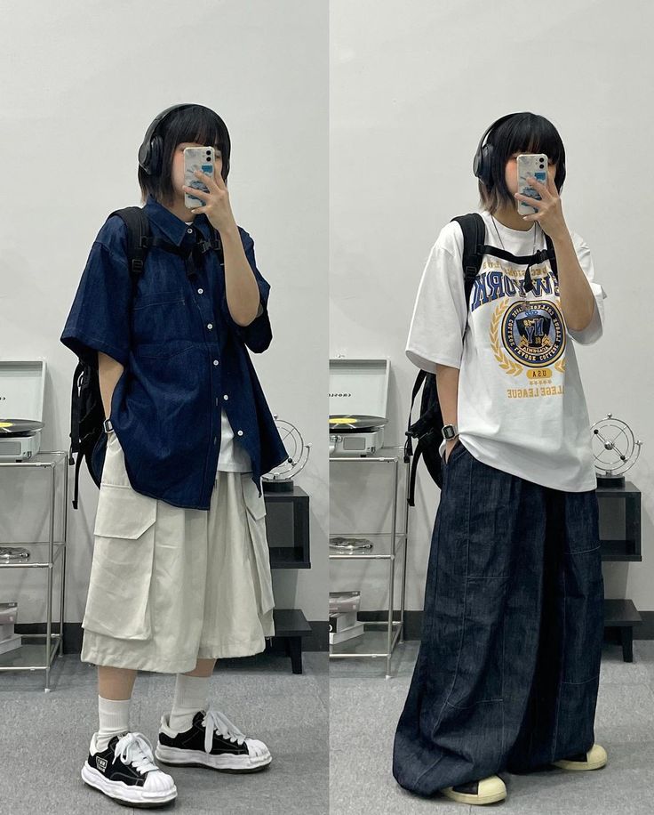 Japanese Outfits Summer, Daily Outfit Inspiration, Oversize Fashion, Japanese Outfits, Streetwear Men Outfits, Tomboy Fashion, Really Cute Outfits, Casual Style Outfits, Retro Outfits