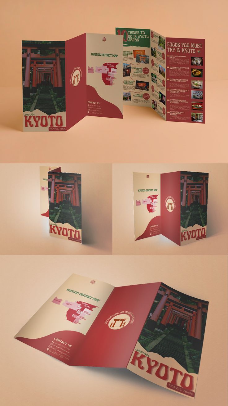 A travel Brochure Cool Brochure Design Ideas, Broshor Design Idea, Tourism Brochure Design Layout, Brochure Art Design, Travel Pamphlet Design, Pamphlets Design Ideas School, History Brochure Design, Interesting Brochure Design, Pamphlet Ideas For School Project