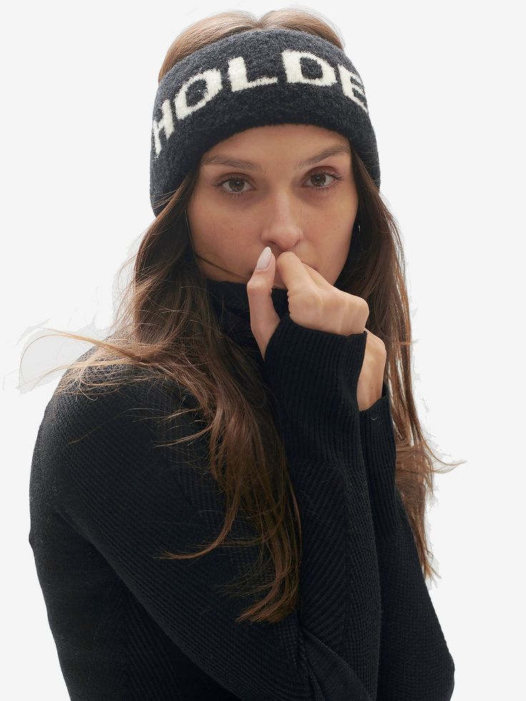 BOUCLE HEADBAND - Black Fur Headband Outfit Winter, Ski Headband, Europe Country, Thick Headband, Sports Hair, Wool Headband, Cute Online Clothing Stores, Headband Knit, Thick Headbands