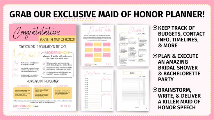 Modern MOH | How to be a Head Bridesmaid in Charge