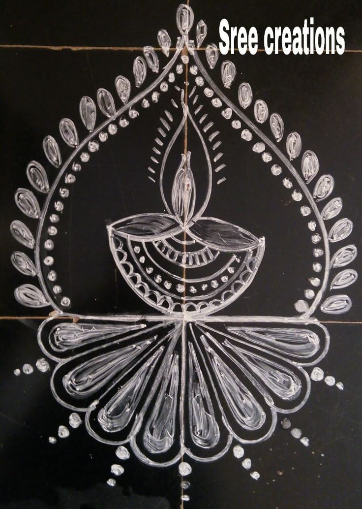 a drawing of a chandelier with the words free creations on it